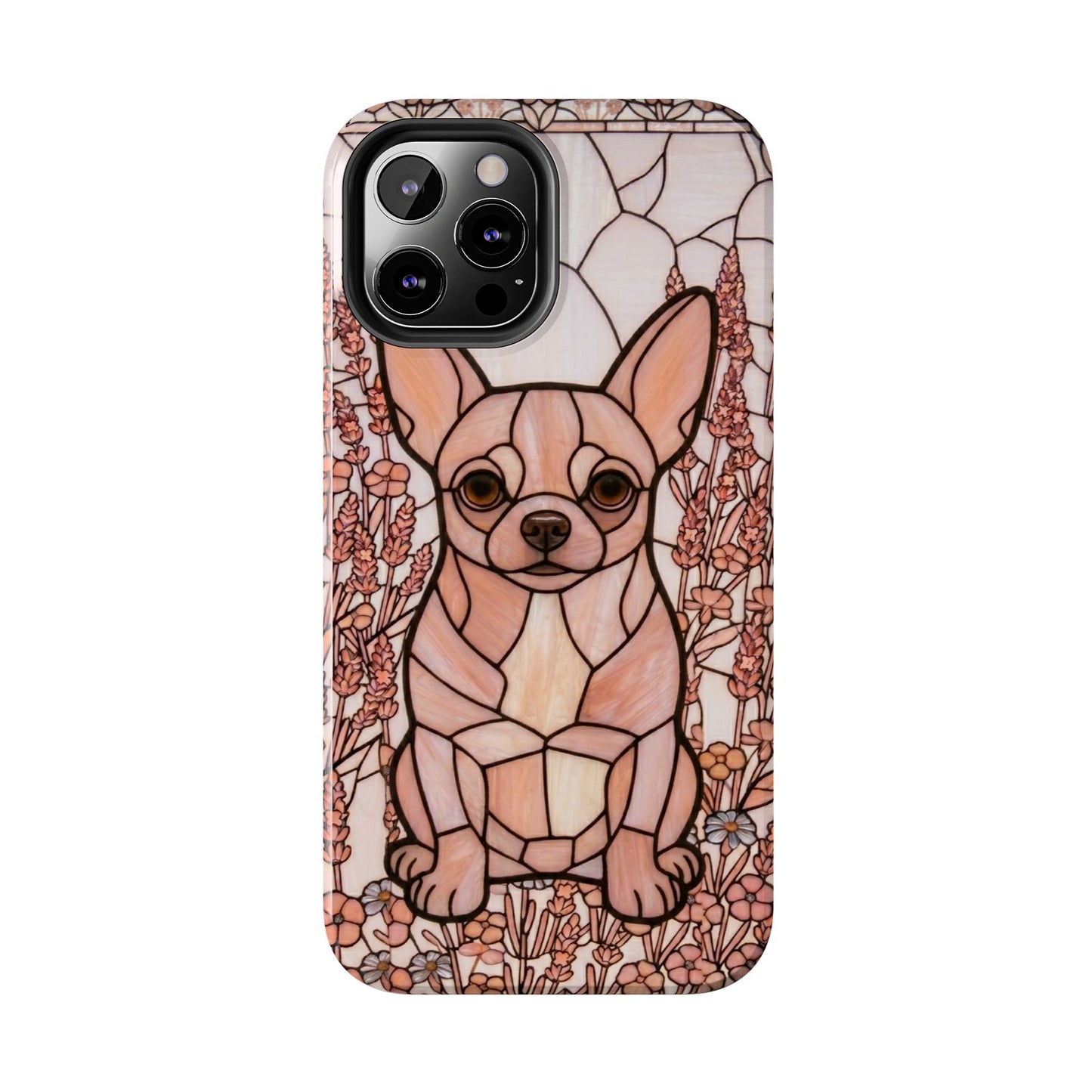 Chihuahua Stained Glass Style Tough Case — Blush & Grace Theme