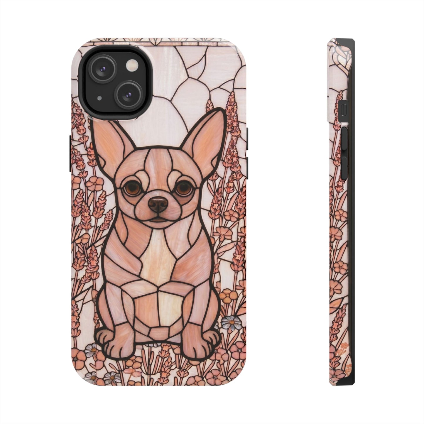 Chihuahua Stained Glass Style Tough Case — Blush & Grace Theme