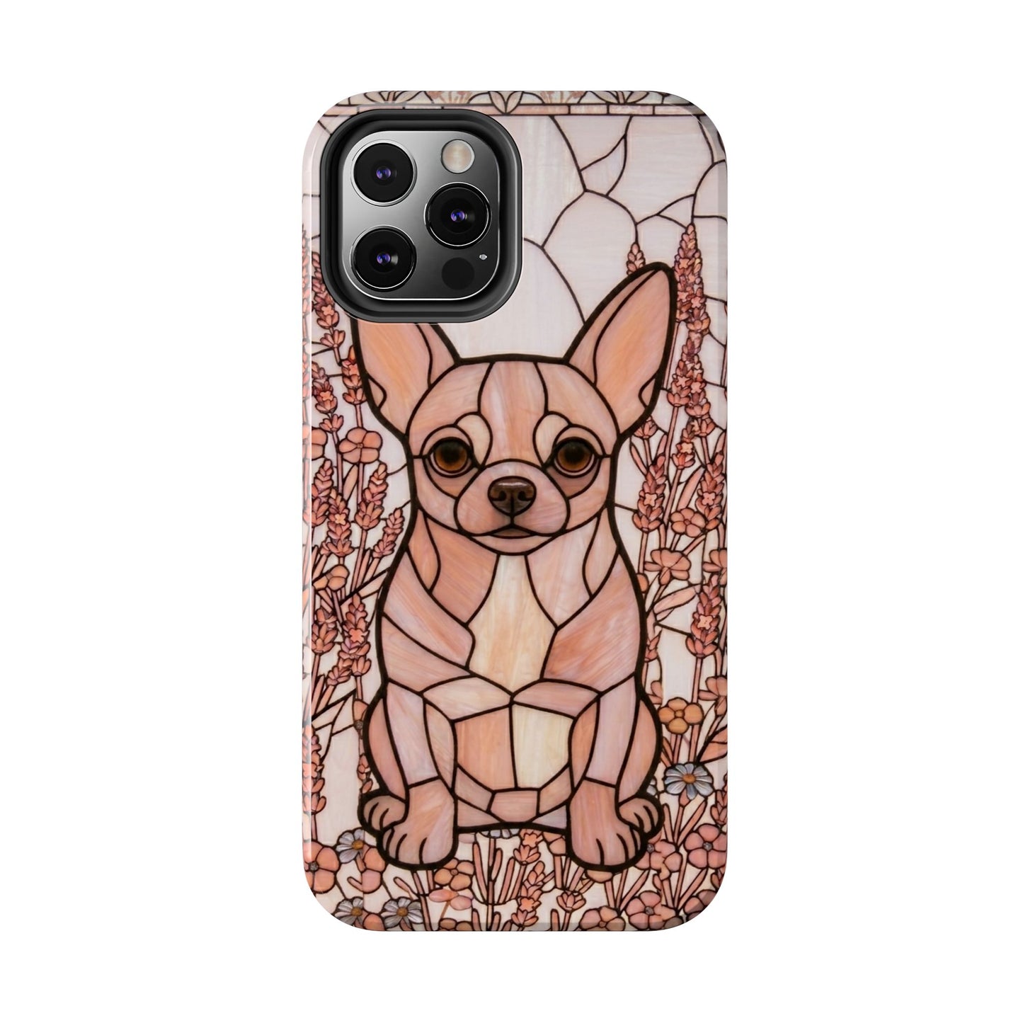 Chihuahua Stained Glass Style Tough Case — Blush & Grace Theme