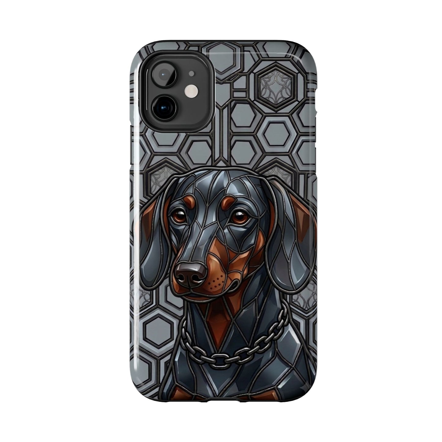 Dachshund Stained Glass Style Tough Case