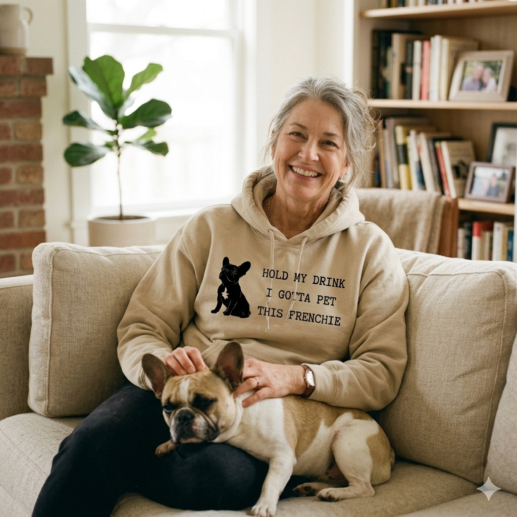 Frenchie Mom Premium Hoodie