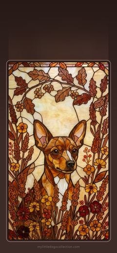 Mini Pinscher wallpaper, Autumn Warmth
