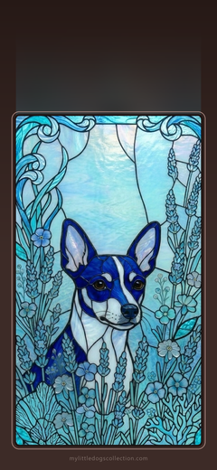 Mini Pinscher wallpaper, Ocean Blue