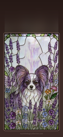 Papillon wallpaper, Lavender