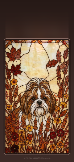 Shih Tzu wallpaper, Autumn Warmth