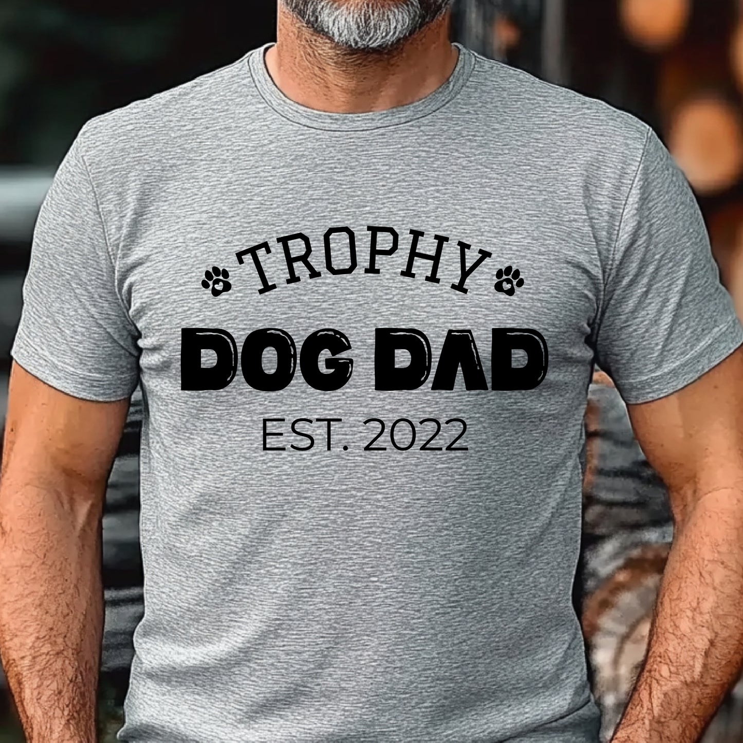 Trophy Dog Dad Premium Tee Valentines Day