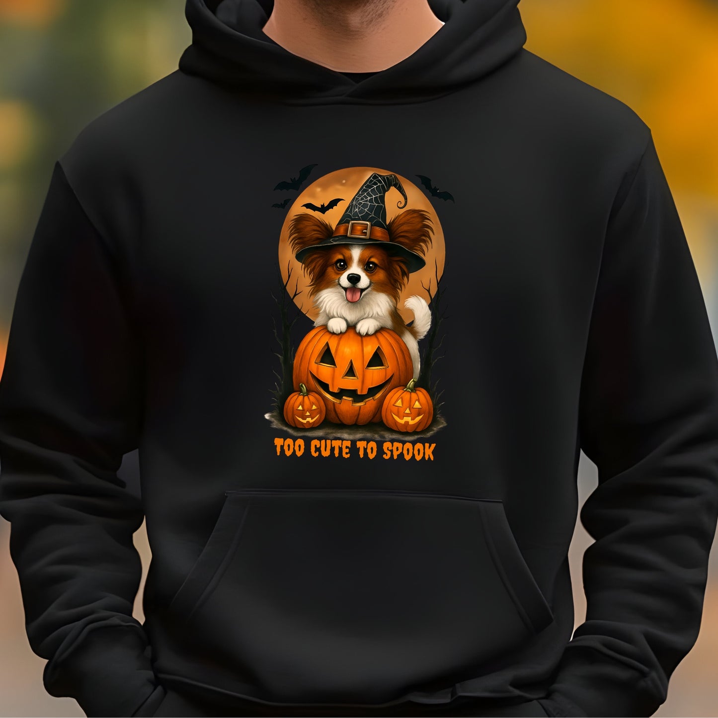 Cute Halloween Unisex Premium Hoodie Papillon Witch
