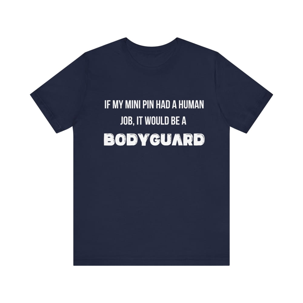 Bodyguard Unisex Premium Tee - Navy / S - T-Shirt