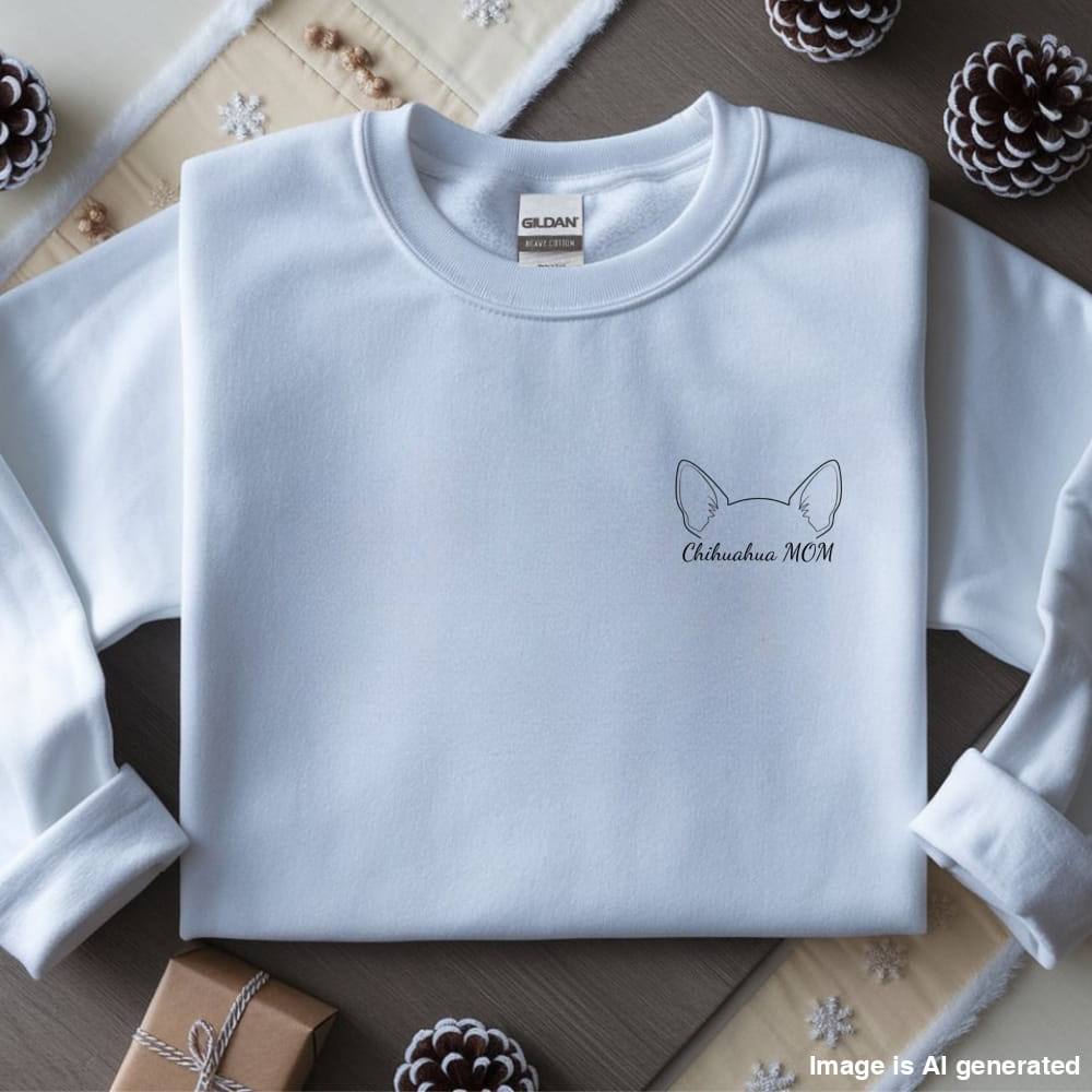 ’Chihuahua MOM’ Premium Sweatshirt - S / White - SWEATSHIRTS