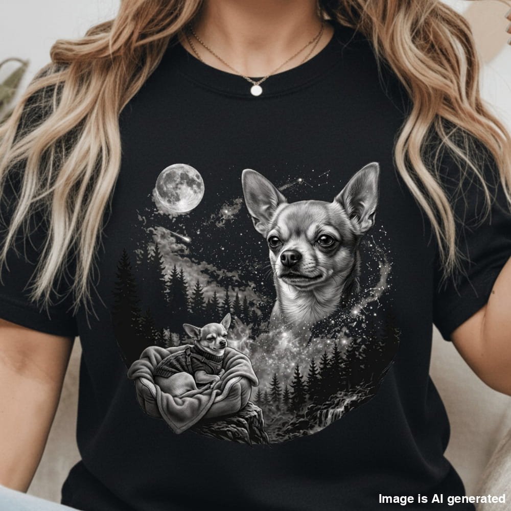 Chihuahua Night Sky Premium Tee - T-SHIRTS