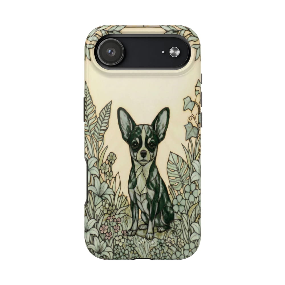 Chihuahua Stained Glass Style Tough Case, Wise & Wild Theme - iPhone 17 Air - Phone Case