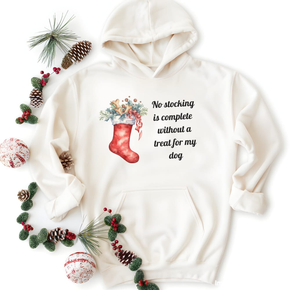 Christmas Stocking Unisex Premium Hoodie Dog Lover Gift - White / S - HOODIES