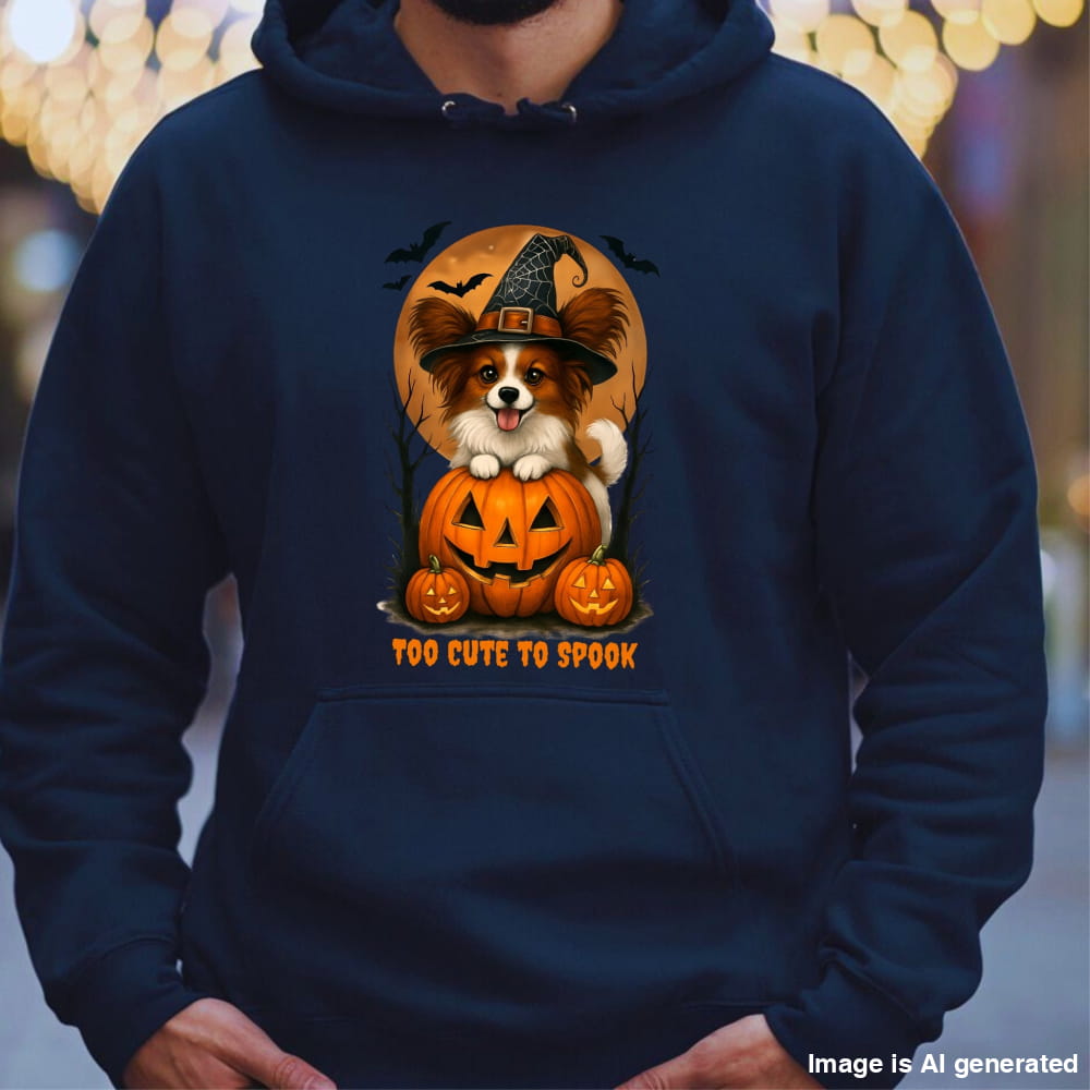 Cute Halloween Unisex Premium Hoodie Papillon Witch - HOODIES