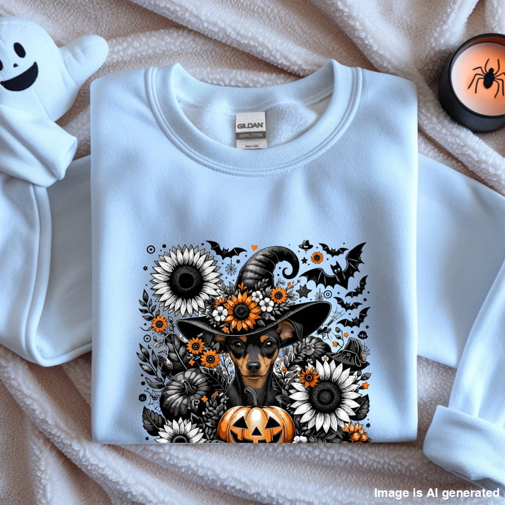 Cute to Spook – Halloween Mini Pinscher Unisex Premium Sweatshirt - S / White - SWEATSHIRTS