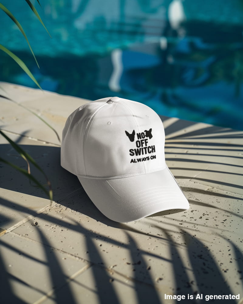 Funny Dad Cap No Off Switch - White / One size - Hats