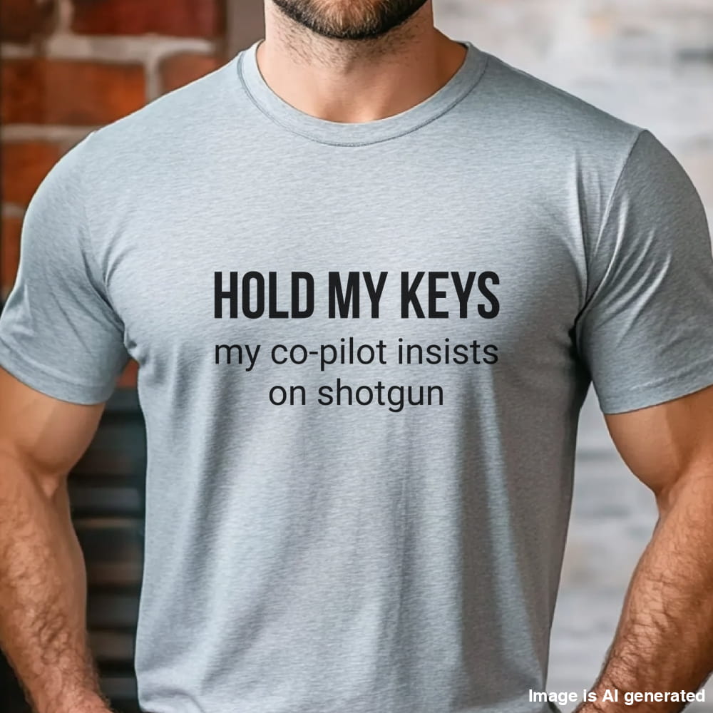 Funny Dog Lover Unisex Tee - Hold My Keys Gift for Dog Lovers - Athletic Heather / S - T-SHIRTS