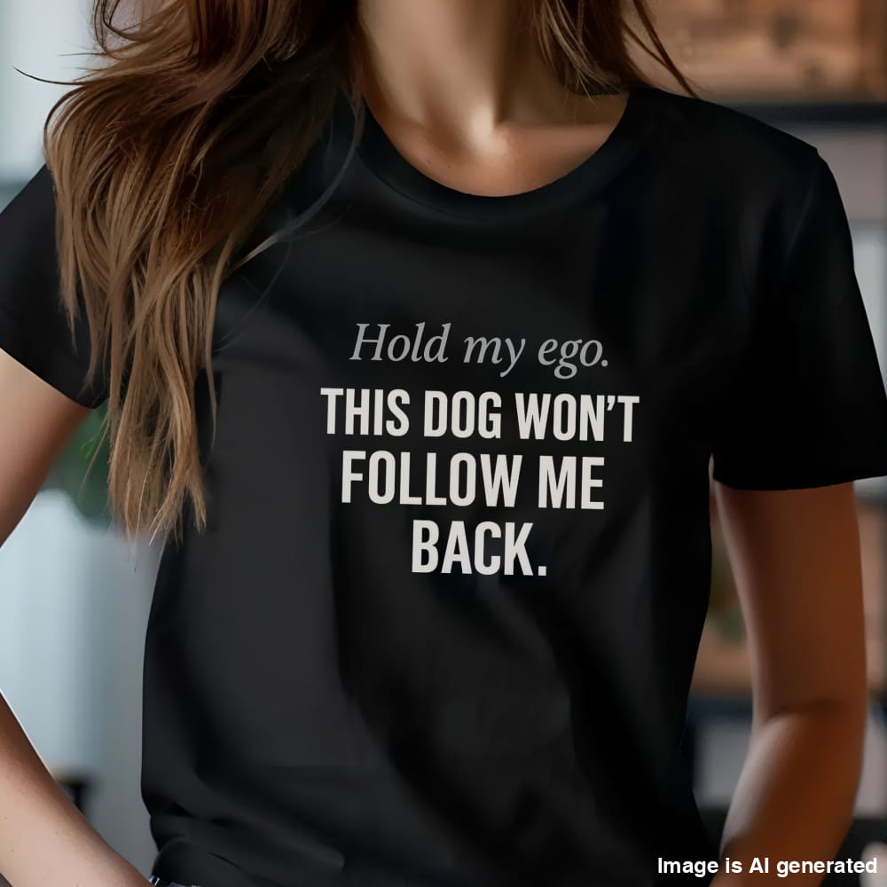 Funny Unisex Premium Tee Hold my Ego - Black / S - T-SHIRTS