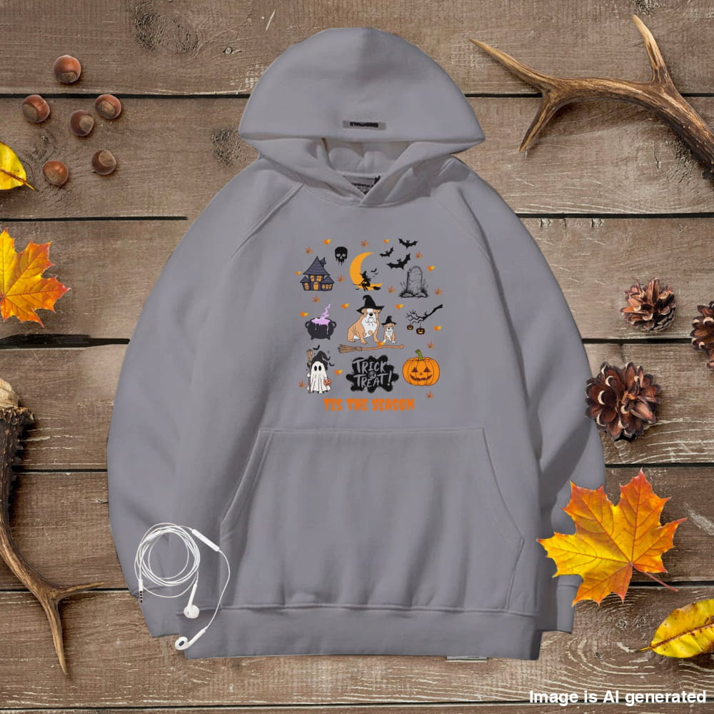 Halloween Dog Hoodie – Trick or Treat ‘Tis the Season - Sport Grey / S - HOODIES