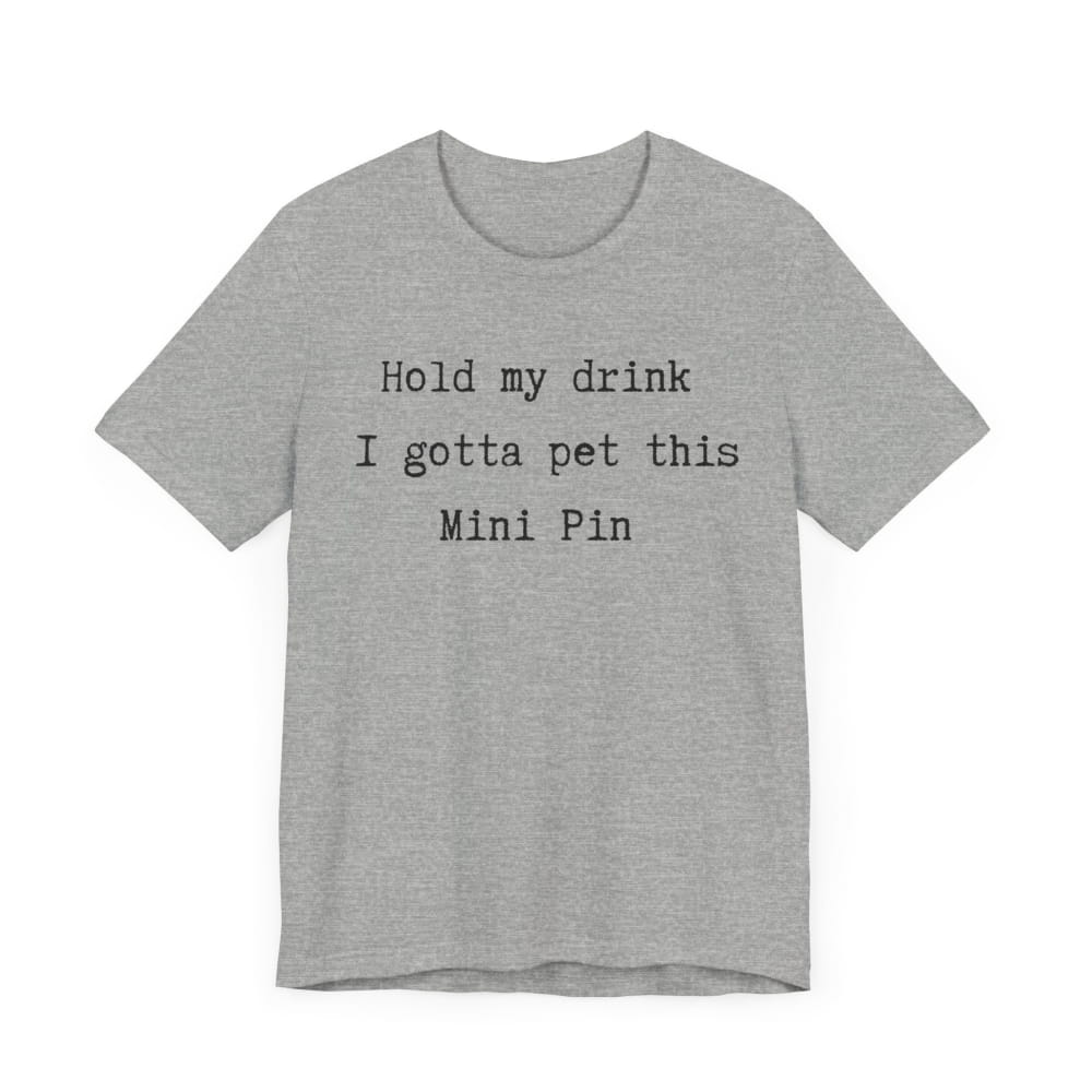 Hold my drink Unisex Premium Tee - Athletic Heather / S - T-SHIRTS