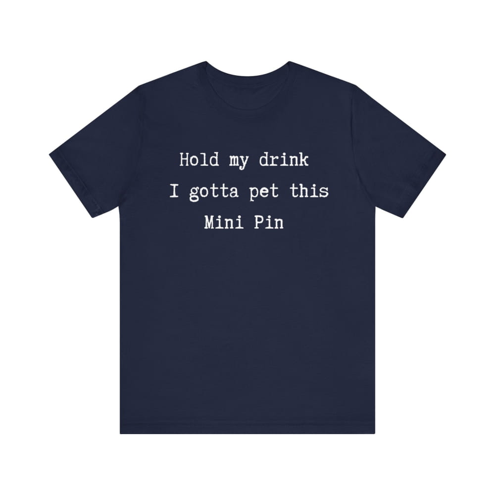 Hold my drink Unisex Premium Tee - Navy / S - T-SHIRTS