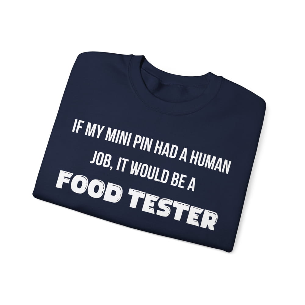 If My Mini Pin Had a Human Job Unisex Premium Sweatshirt - S / Navy - SWEATSHIRTS