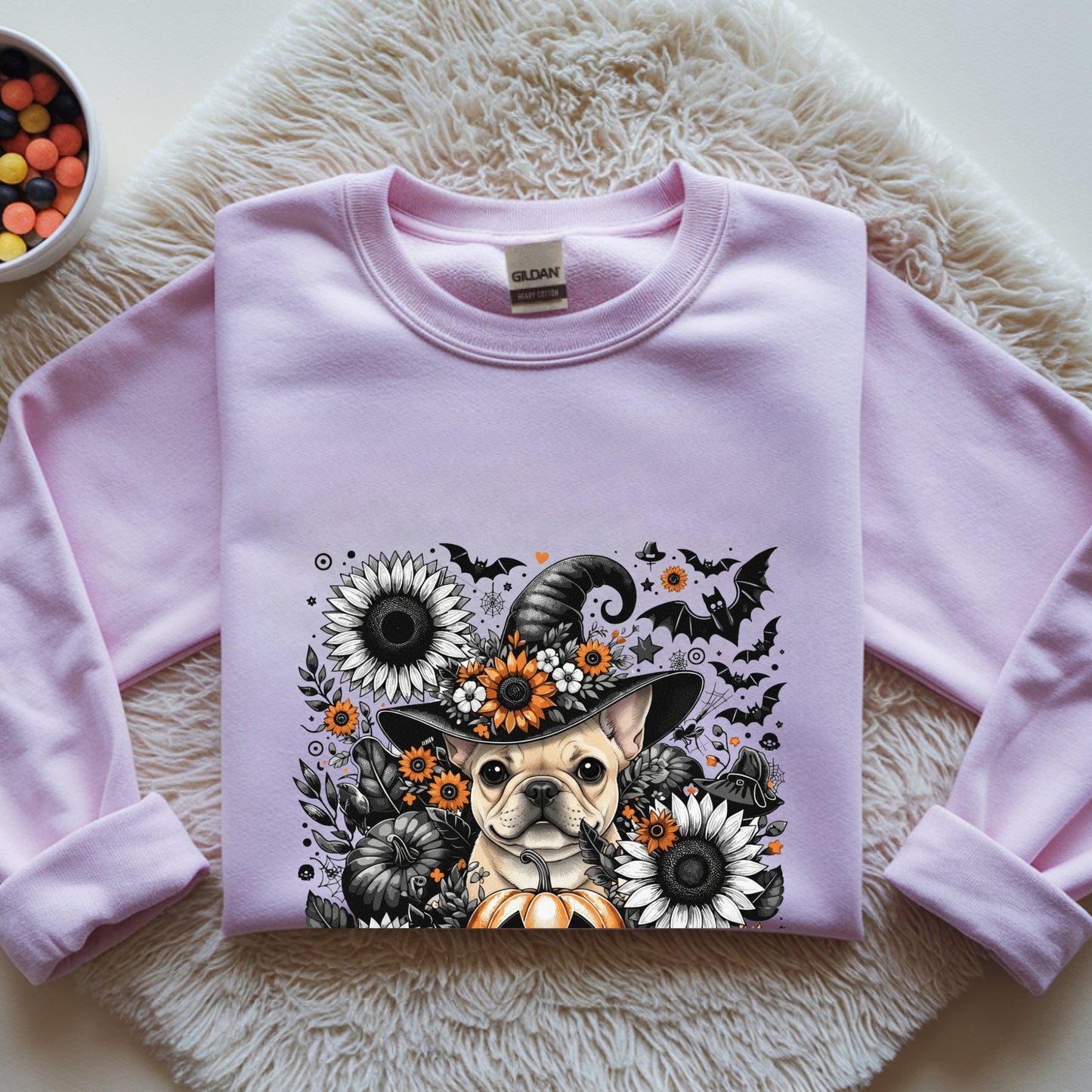 Cute to Spook – Halloween Frenchie Unisex Premium Sweatshirt