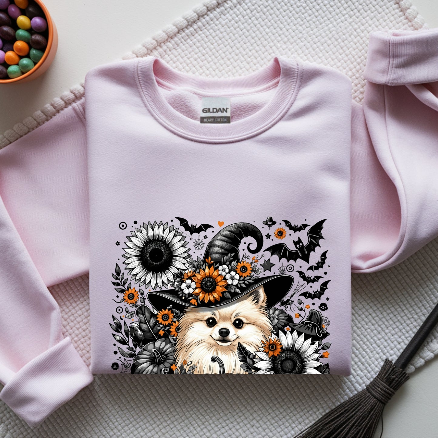 Cute to Spook – Halloween Pomeranian Unisex Premium Sweatshirt