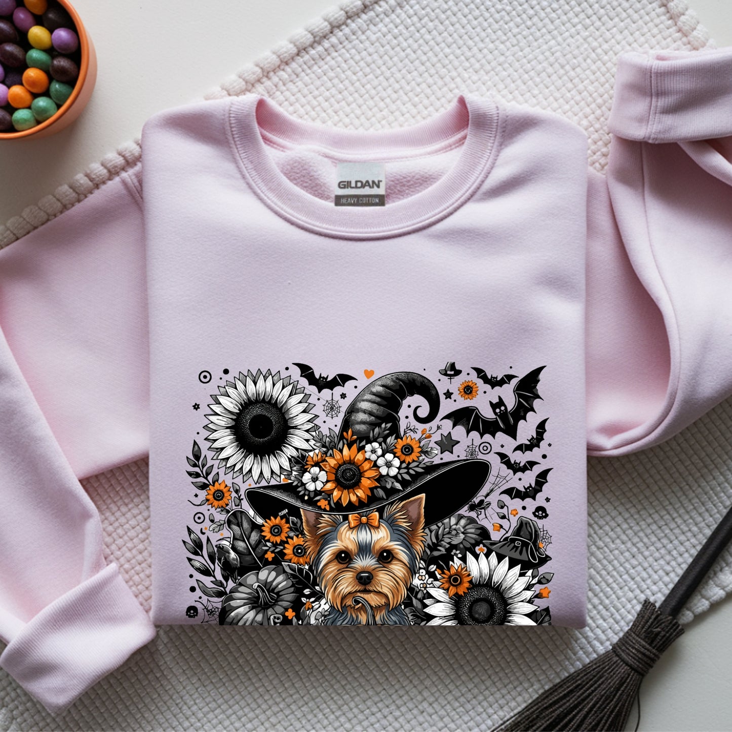 Copy of Cute to Spook – Halloween Yorkie Unisex Premium Sweatshirt