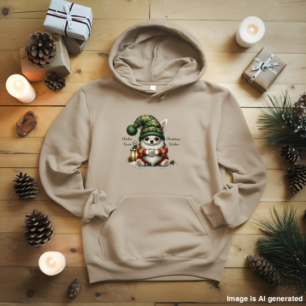 Magical Chihuahua Christmas Gnome Unisex Premium Hoodie - S / Sand - HOODIES