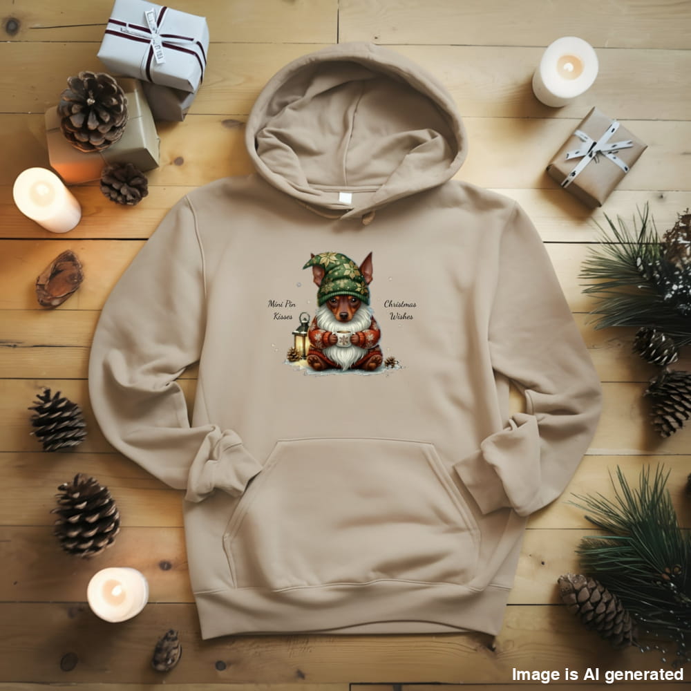 Magical Mini Pinscher Christmas Gnome Unisex Premium Hoodie - 2XL / Sand - HOODIES