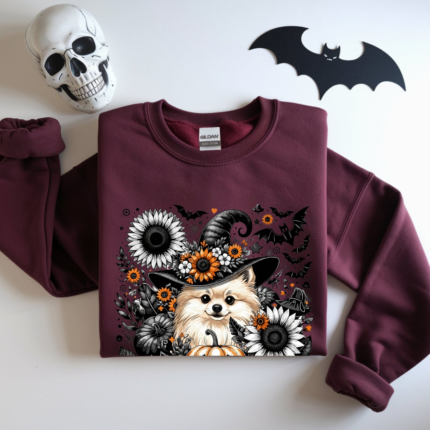 Cute to Spook – Halloween Pomeranian Unisex Premium Sweatshirt