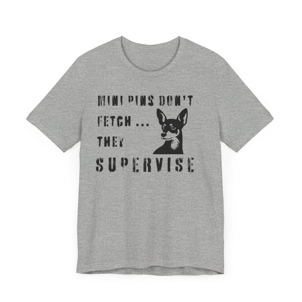 Mini Pins don’t fetch Unisex Premium Tee - Athletic Heather / S - T-SHIRTS