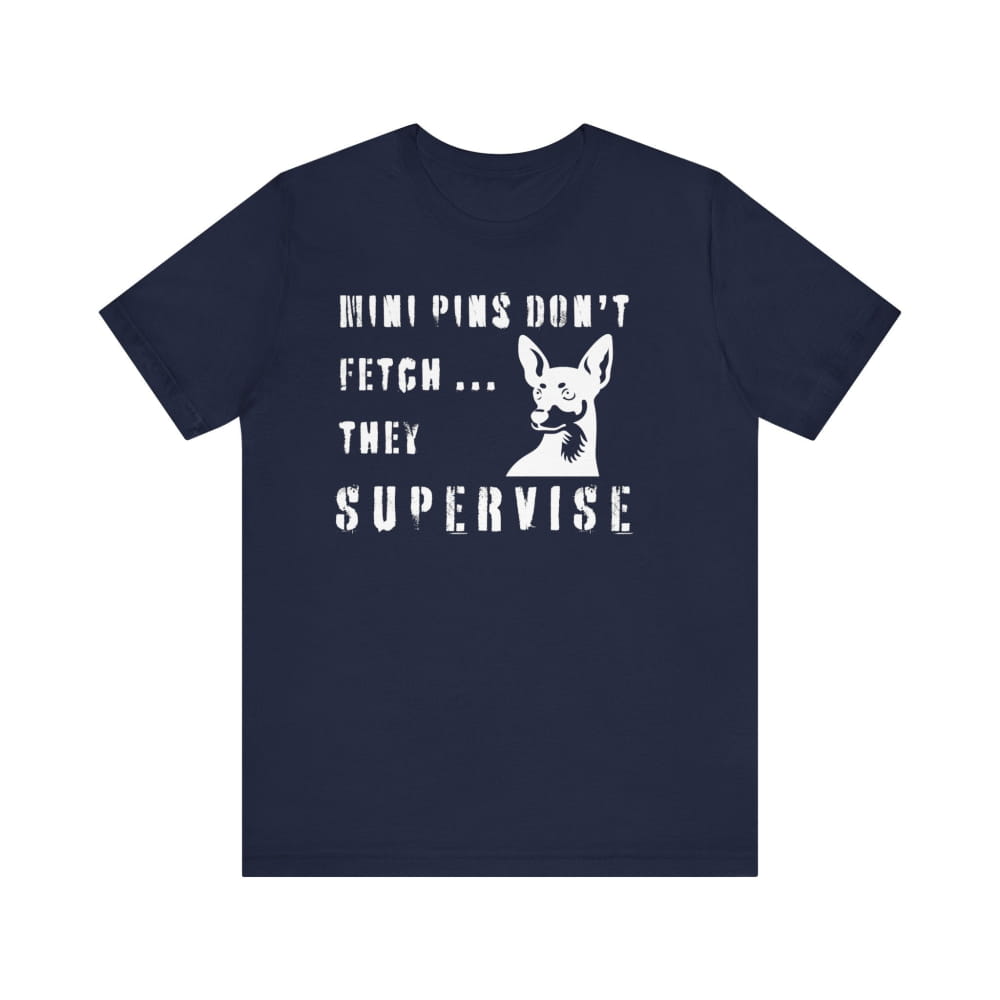 Mini Pins don’t fetch Unisex Premium Tee - Navy / S - T-SHIRTS