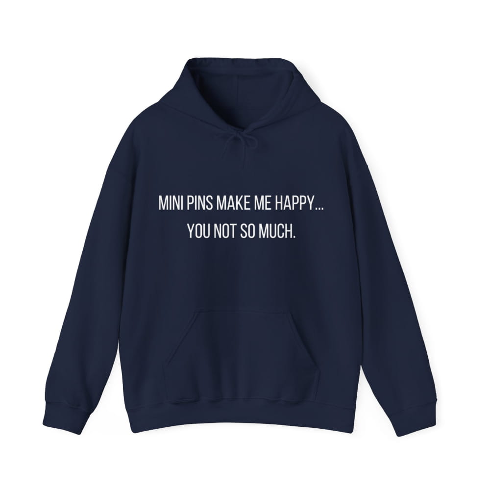 Mini Pins Make Me Happy Unisex Premium Hoodie - Navy / S - HOODIES
