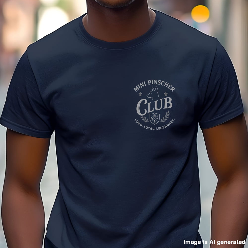 Miniature Pinscher Club Unisex Tee – Funny Dog Lover Shirt - Navy / S - T-SHIRTS