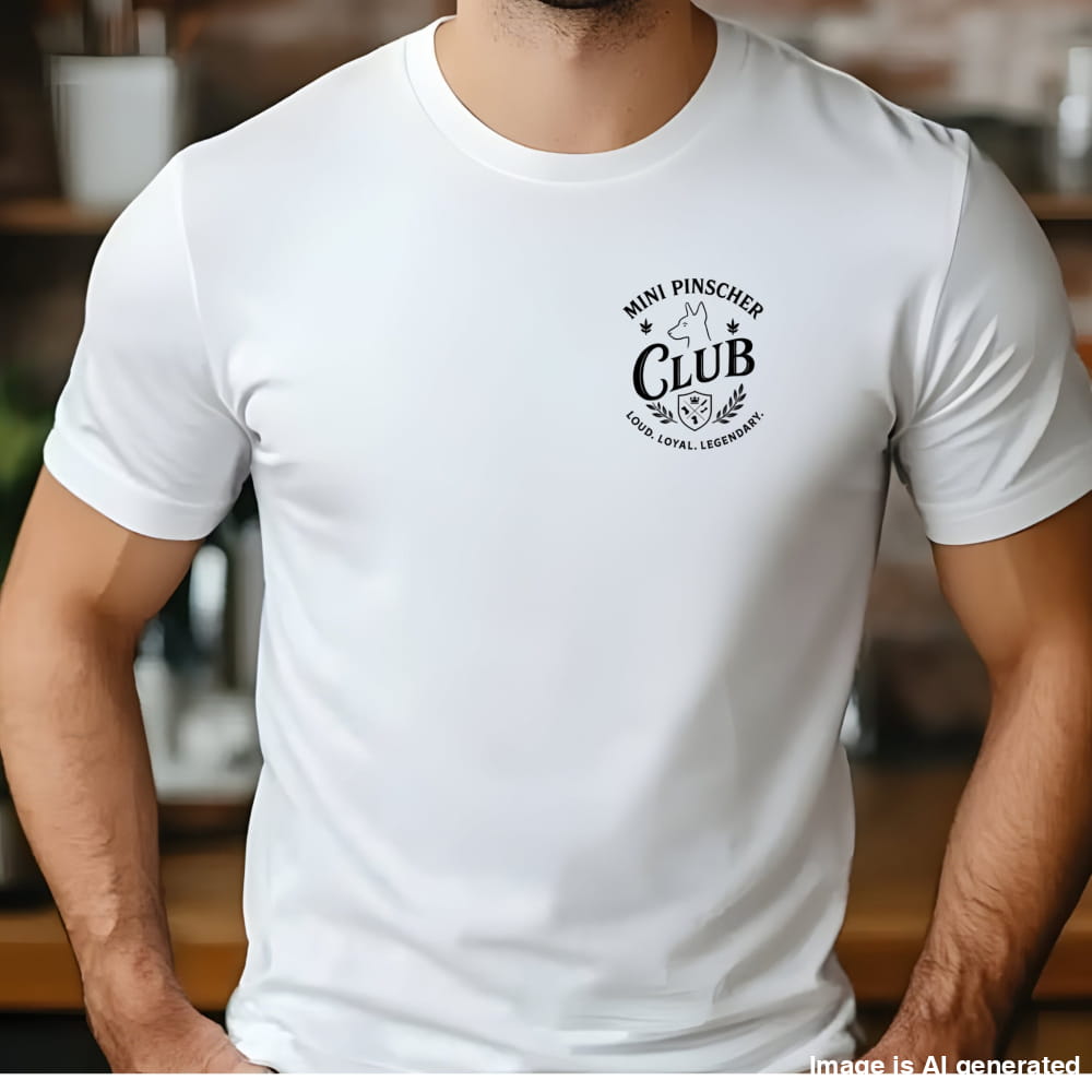 Miniature Pinscher Club Unisex Tee – Funny Dog Lover Shirt - White / S - T-SHIRTS