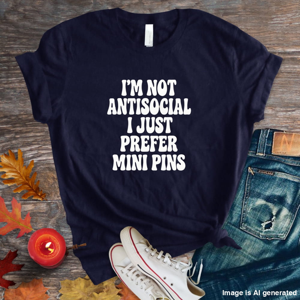 Not antisocial Unisex Premium Tee Just Prefer Tiny Dogs - Navy / S - T-SHIRTS