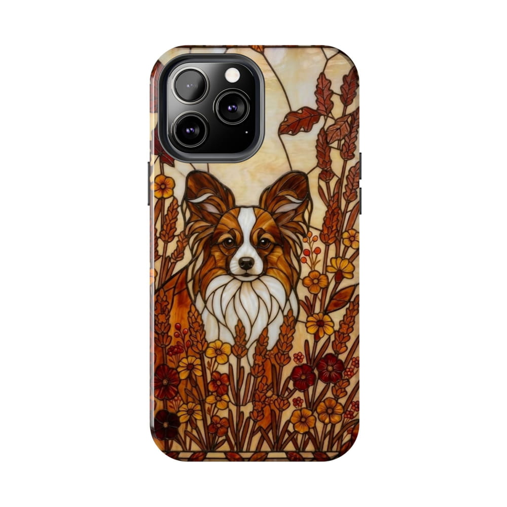 Papillon Stained Glass Style Tough Case, Autumn Warmth Theme - iPhone 13 Pro Max - Phone Case