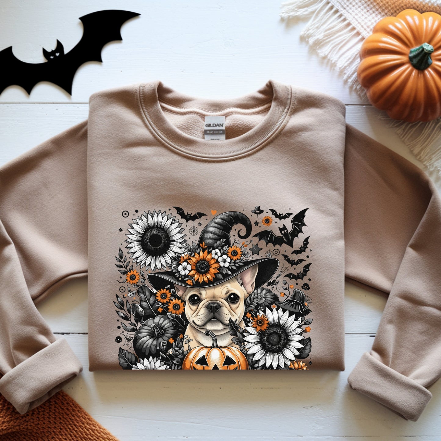 Cute to Spook – Halloween Frenchie Unisex Premium Sweatshirt