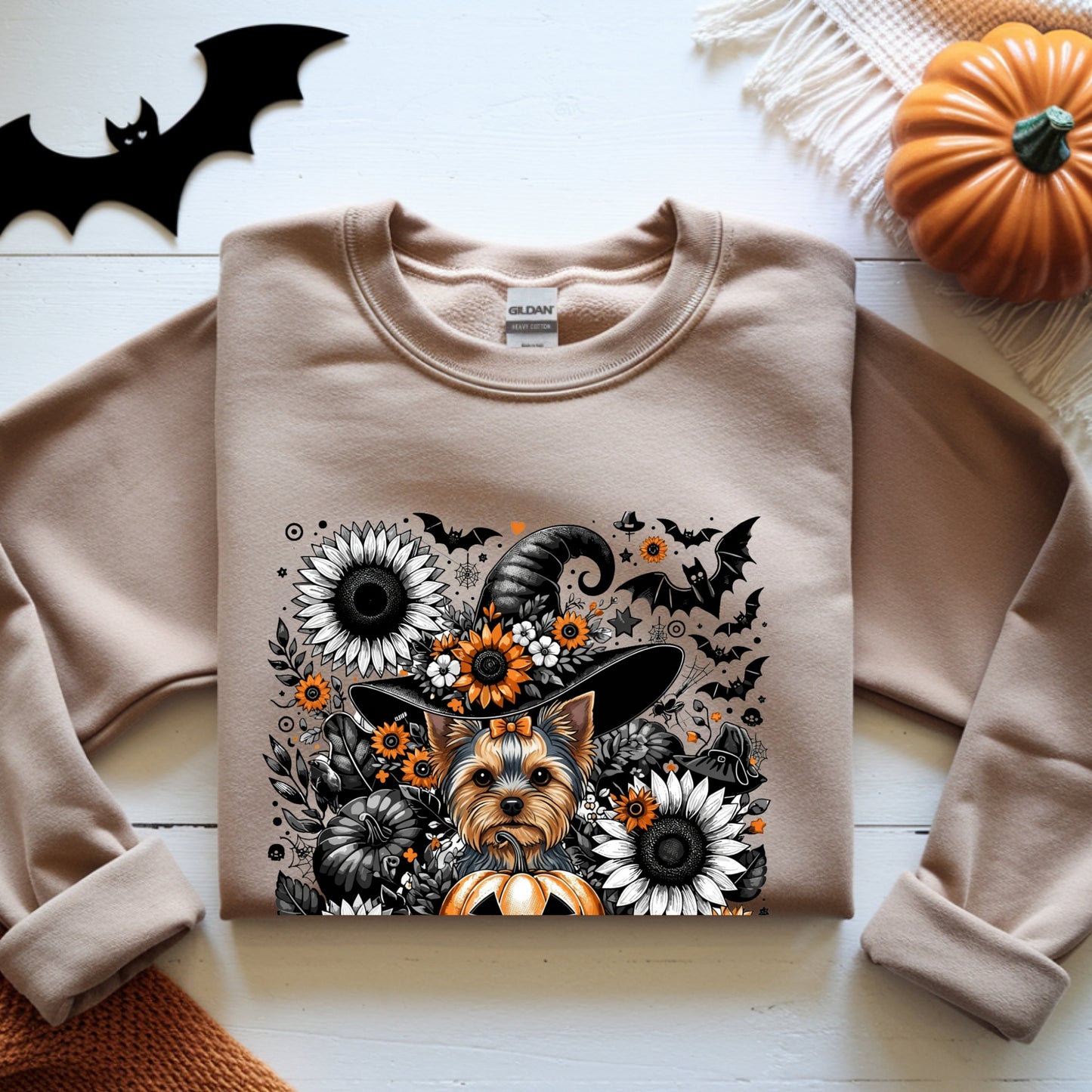 Copy of Cute to Spook – Halloween Yorkie Unisex Premium Sweatshirt