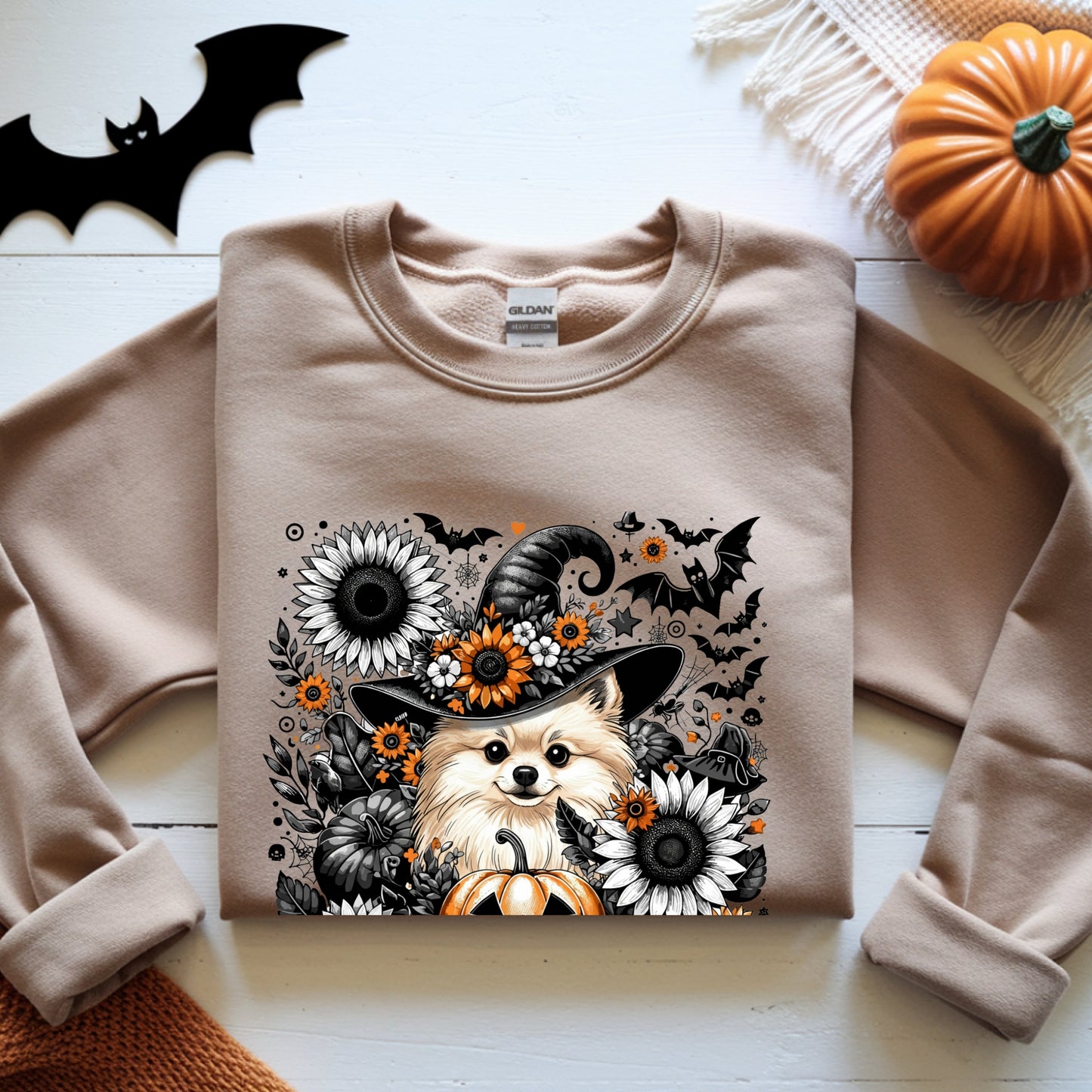 Cute to Spook – Halloween Pomeranian Unisex Premium Sweatshirt