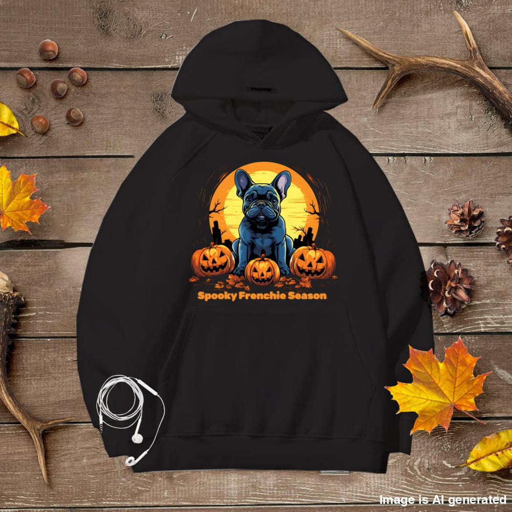 Spooky Frenchie Season Halloween Unisex Premium Hoodie Dog Lover Gift - Black / S - HOODIES