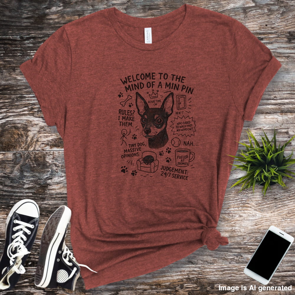 Welcome to Mini Pin Mind Unisex Premium Tee - Heather Clay / S - T-SHIRTS