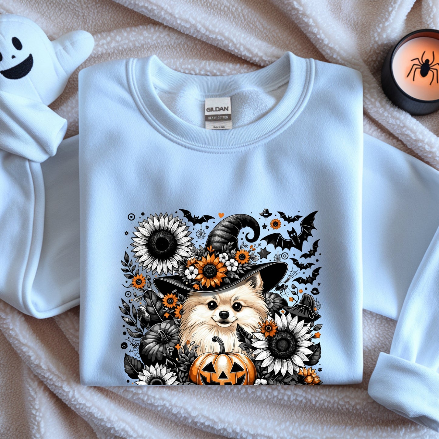 Cute to Spook – Halloween Pomeranian Unisex Premium Sweatshirt
