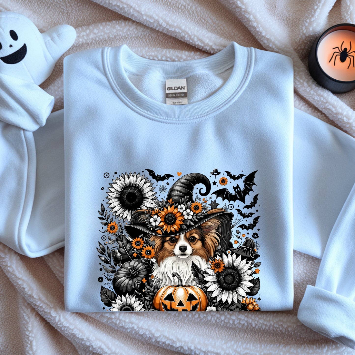 Cute to Spook – Halloween Papillon Unisex Premium Sweatshirt